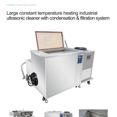 Hệ thống rửa siêu âm công nghiệp có gia nhiệt với hệ thống ngưng và lọc
